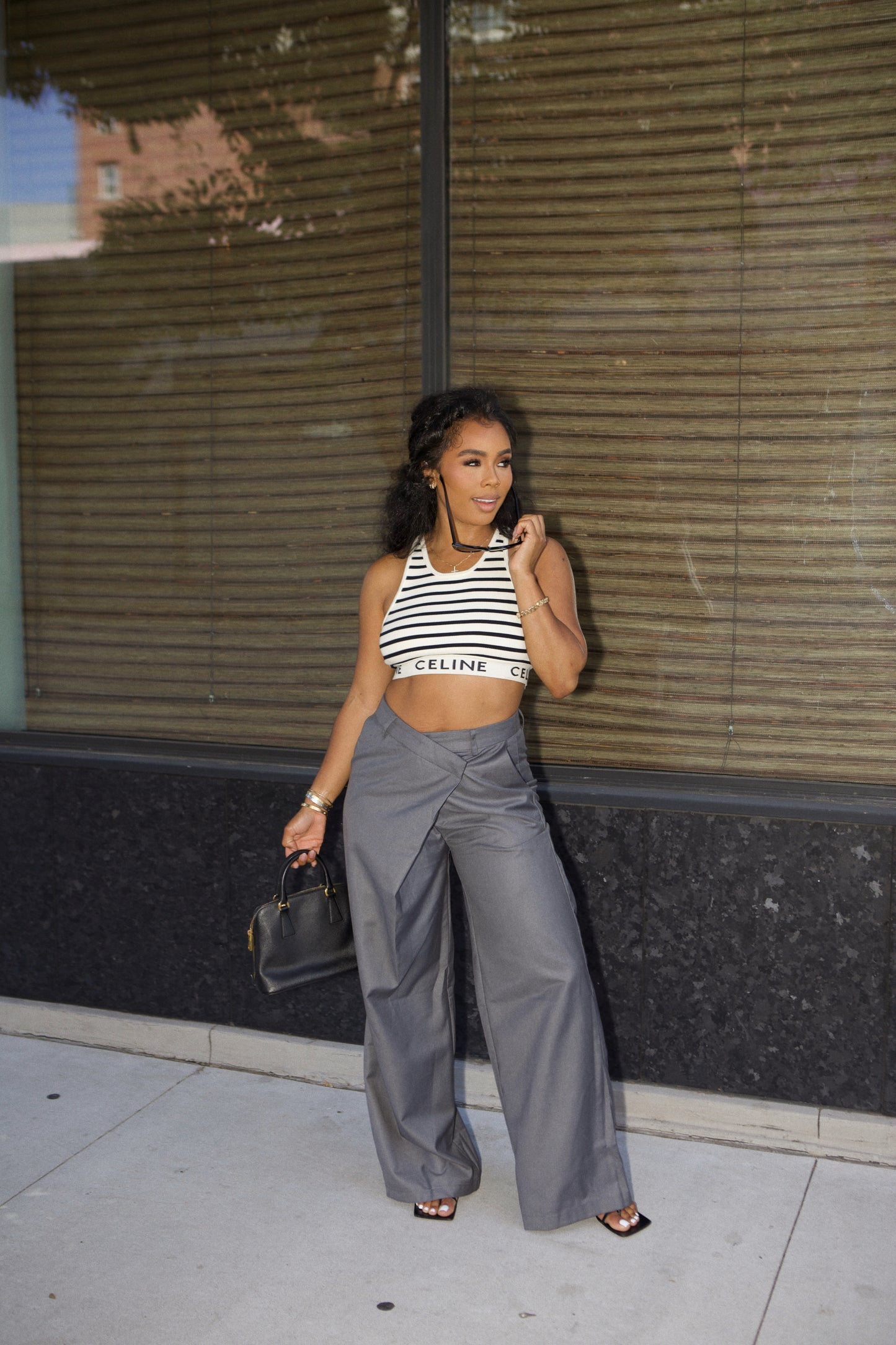 Happy Hour | WOVEN ASYMMETRICAL PANTS