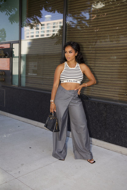 Happy Hour | WOVEN ASYMMETRICAL PANTS