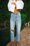 Straight to the Point | Denim Pants