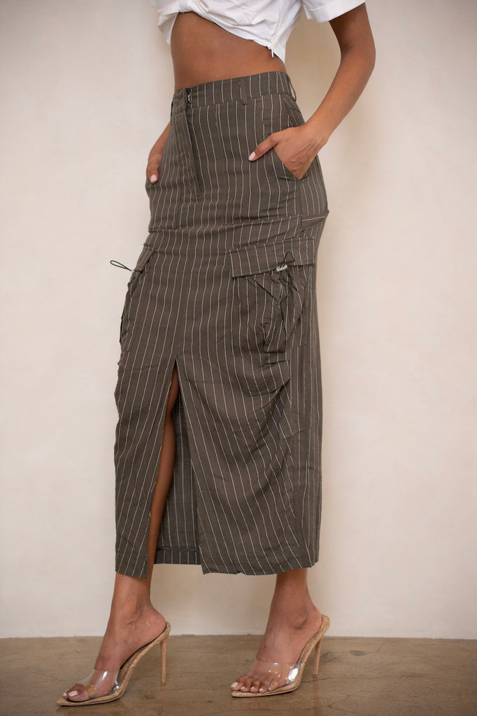 L´Appartement Dry Tropical Cargo Skirt-