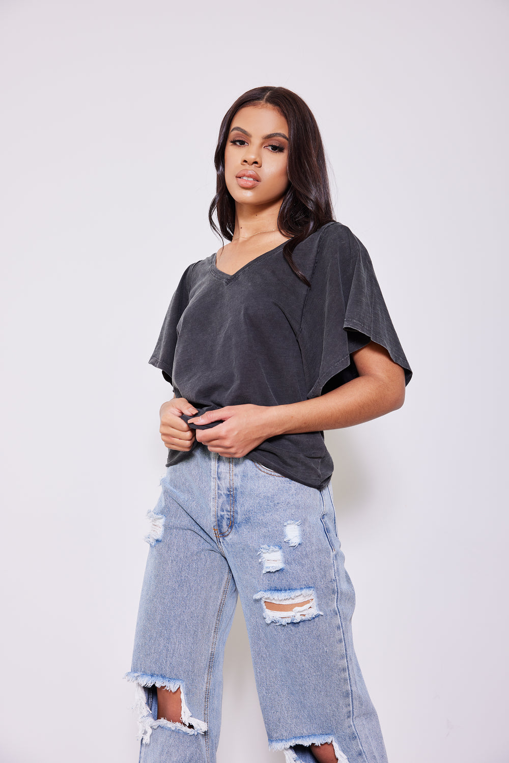 Not So Basic | Charcoal Tee